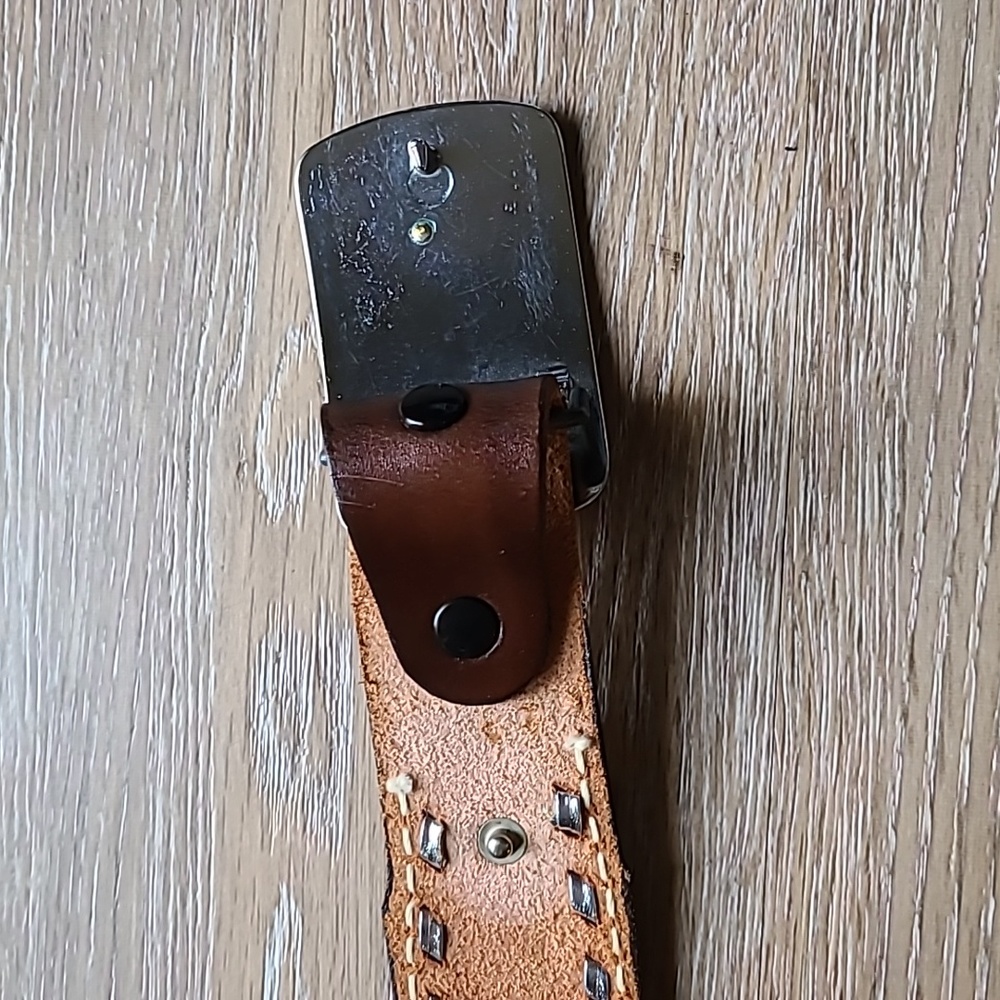 Wilson Western Leather Belt Size 32 - Picture 3 of 7